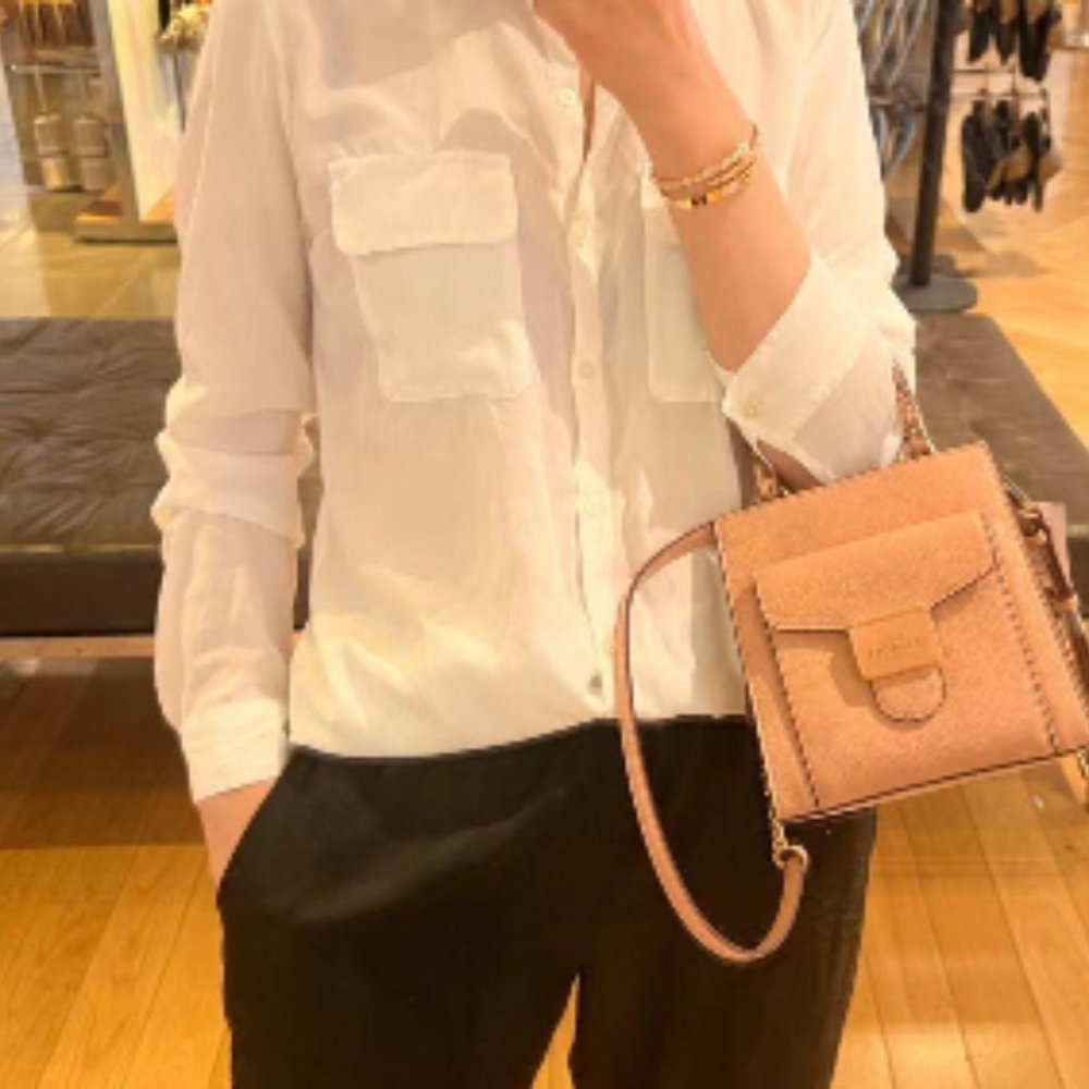 NWT Coach Pink Shell Pepper Leather Crossbody Satchel Bag Snake Embossed C6779 - Picture 12 of 16